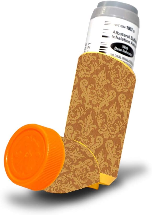 MightySkins Skin för Proventil HFA Asthma Inhaler - Golden Bubbles | Skyddande, hållbar och unik Vinyl Decal wrap Cover | Lätt att tillämpa, ta bort och ändra stilar | Tillverkad i USA