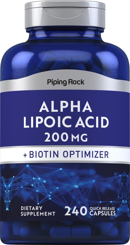 Piping Rock Alpha Lipoic Acid 200 mg ... 240 kapselia...
