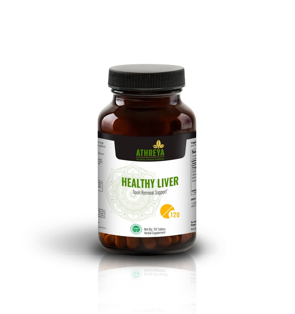 Athreya Yrtit Terveitä Maksa tabletteja ... 120 tablettia Ayurvedic Kasviperäisten Blend tukee toksiinin poistoa... Tuet maksan hoitoa.