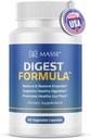 MASSE' Digest Formula Supplement Enzyme Boost Kapselit - Advanced Formula Ruoansulatuskanavan ja Gut Flora Support - Natural Organic Enzyme Supplement for Dgestive Care and Overgage - 60