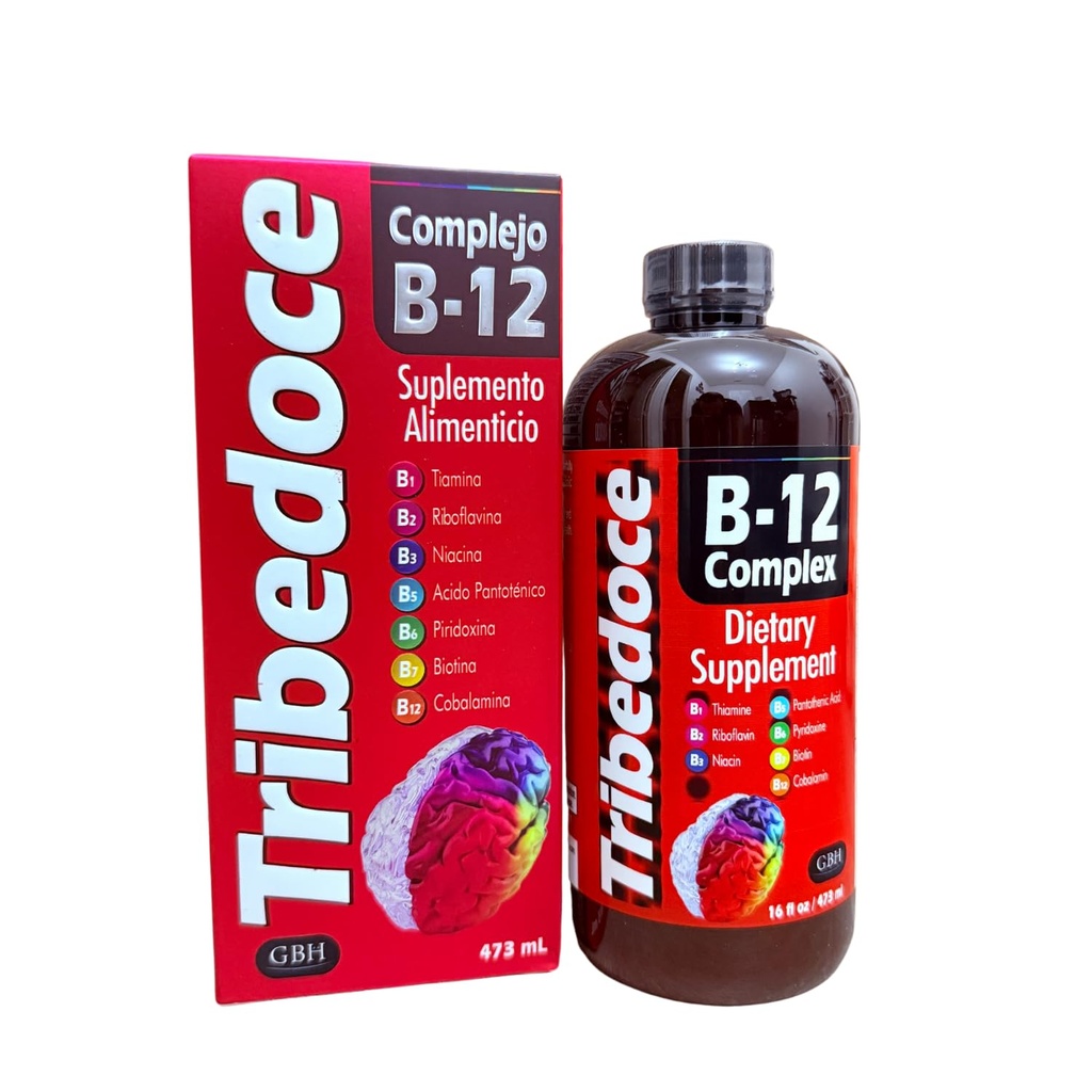 B-12 Complex Liquid Dietary Supplement - High Potency Vitamiini B Complex tiamine, Riboflaviini, Niasiini, Pantotenic Acid, Pyridoksiini, Biotiini, ja Cobalamiini, ei-GMO, Gluteeniton, 16 fl oz