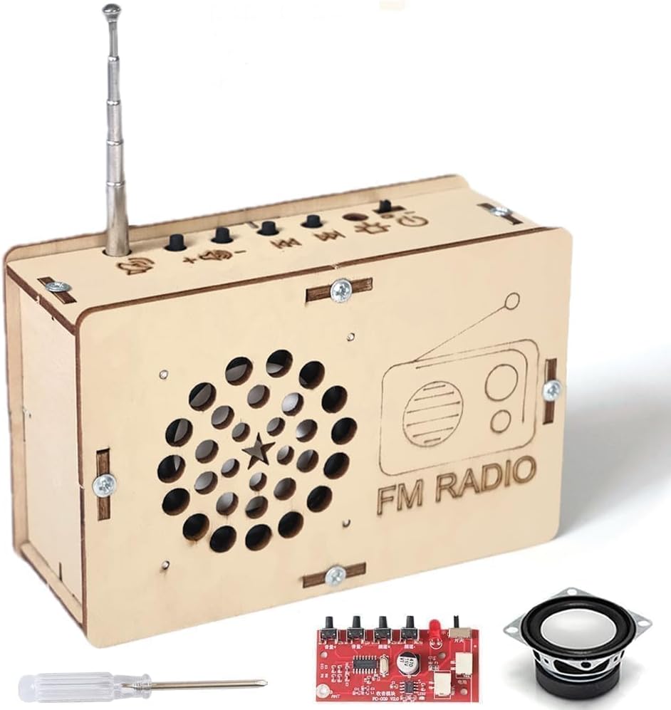 STEM Lelut ikäisille 6-8-13 Tiede Kitit DIY Rakentaminen Omat Radio Käsityöt lapsille Sukat Syntymäpäivä Lahjat 9 11 12 14 15+ Vuoden vanhat pojat Tytöt Teens Circuit Engineering Electronics Project