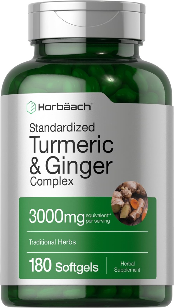 Horbäach Turmeric ja inkivääri lisäravinteet 