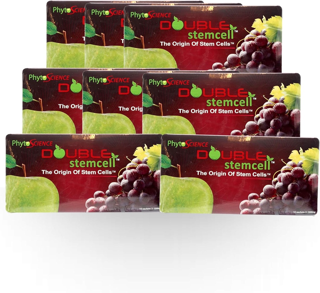 8X Phytoscience Double Stemcell - Anti ikääntymistä Formula Omena ja rypäleiden kanta Cell Ilmainen Express Shipping