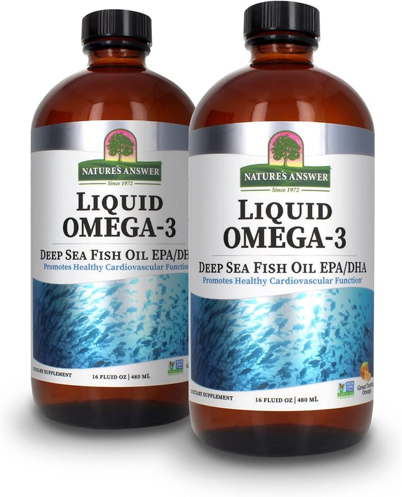 Luonnon vastaus Liquid Omega-3 ... Syvänmeren kalaöljy EPA/DHA-ravintolisällä...