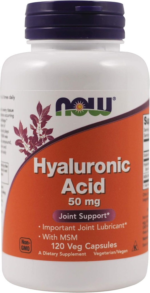 Now Foods Now Foods, (3 pakkaus) Hyaluronihappo, 50 mg, 120 Veg-kapselia