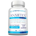 Hyväksytty Science Anxietex - Rauhoitu ja rentoudu - L-Theanine ja magnesium - 60 kapselia - Vegan Friendly - 3 kuukauden tarjonta