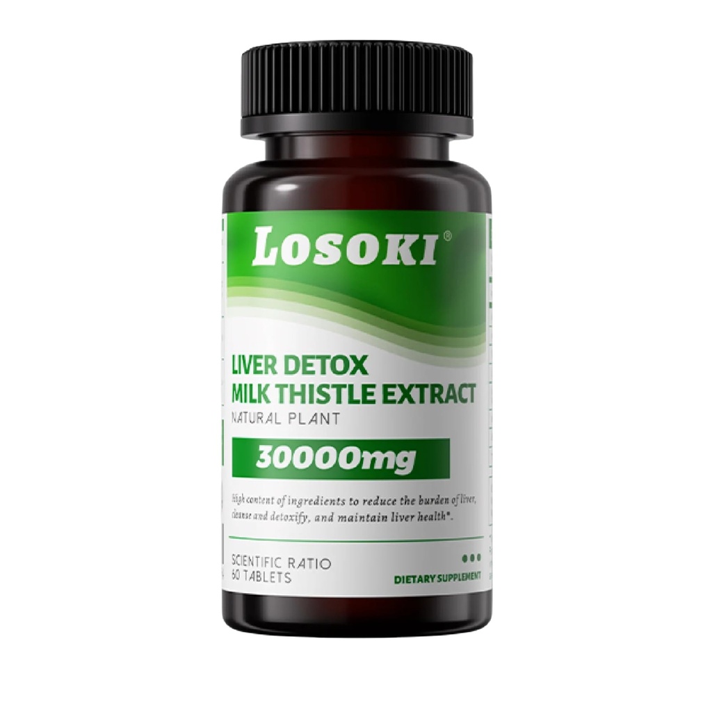 Maksa Detox Supplement, 30,000 mg maito Thistle Extract, kurkuma, artisokka & Glutatione ... Tuet maksan terveys & antioksidantti toiminta 60 tablettia