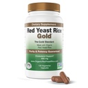Tillverkad med 600 mg Organic Red Yeast Rice - IP6 International - 120 vegetariska kapslar