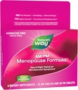 Natur's Way AM/PM Menopause lisäravinteet naisille, kuuma Flash Relief*, yöhiet*, levollinen nukkua*, Mieliala Swings*, Hormoniton Formula musta Cohosh, Theanine, Valerian, 60 tablettia