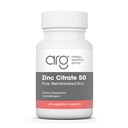 Allergy Research Group Zinc Citrate Supplement - Zink för män och kvinnor, Immune Support, Pure, Well-Absorbed, Well-Tolerated, Trace Mineral, 50mg Vegetarian Capsules - 60 Count