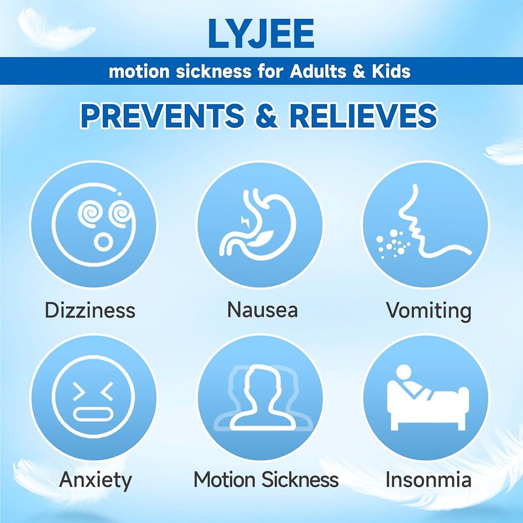 LYJEE Motion Pahoinvointi Bändit Pahoinvointi Ranneke aikuisille ja lapsille Aamulla Paheneminen Raskaana oleville naisille Aivopaine Pahoinvointi Rahoitus autolle, merelle, ilmasairaus (vihreä)