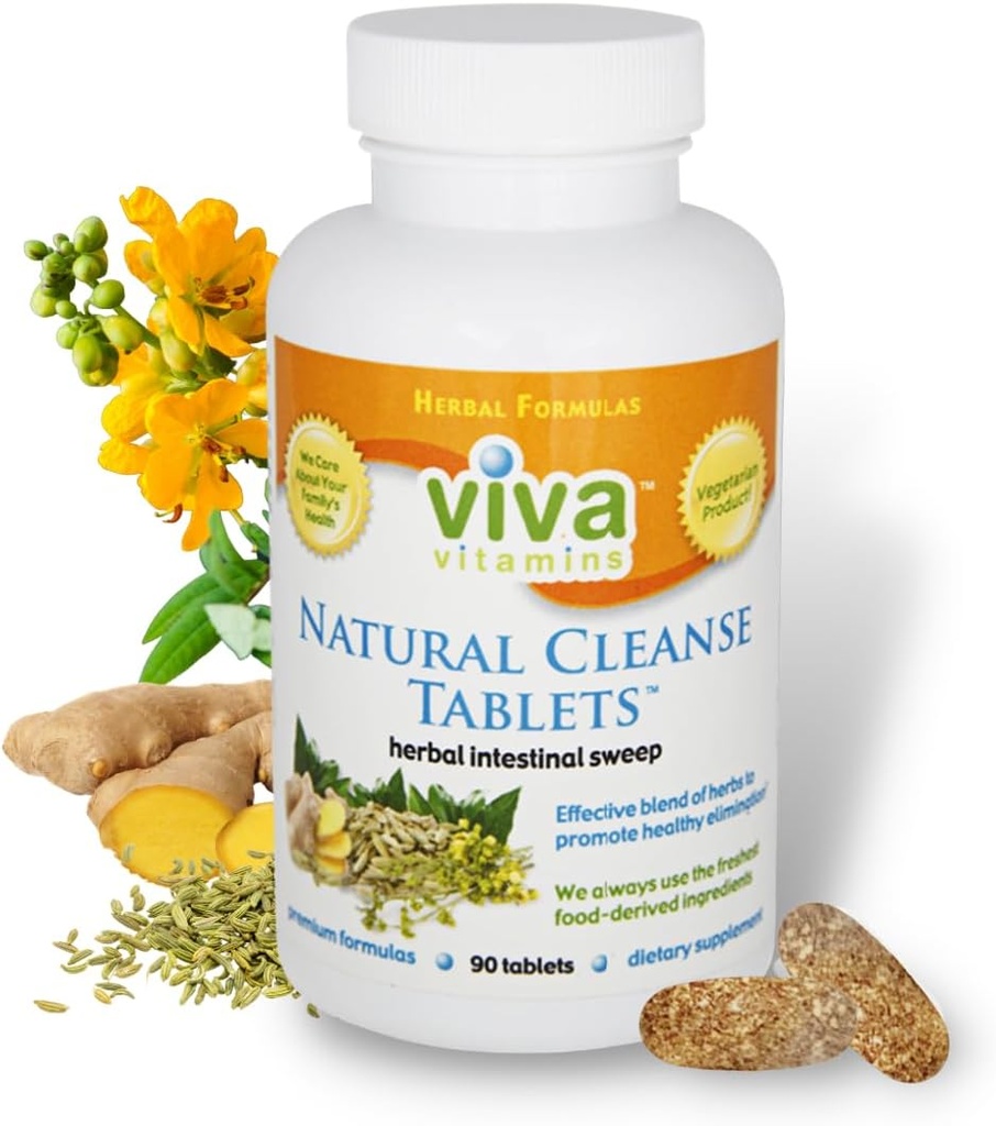 Natural Cleanse - Laxerande Senna tabletter för Colon Cleanse, Gut Cleanse och Stool Softeners, Bloating and Constipation Relief For Women & Men, Colon Broom Supplement, Non-GMO, Vegan - 90 Tablet