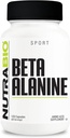 NutraBio Beta-Alanine Supplement, 800mg - Glutenfri Pre-Workout Supplement till Buffer Lactic Acid, Muscle Fatigue och Soreness, 120 kapslar