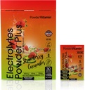 PowerVitamin Elektrolyytit Powder Packets - Mansikka kurkku - Keto Elektrolyyttejä Daily Energy - Hydraation Powder 1000 mg Kalium, 120 mg Magnesium, nolla-kalorit - 30 Hydraation Packets