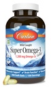 Carlson - Super Omega-3 Gems, 1200 mg Omega-3 Fatty Acids med EPA och DHA, Wild-Caught Norwegian Fish Oil Supplement, hållbart källade kapslar 300 Softgels