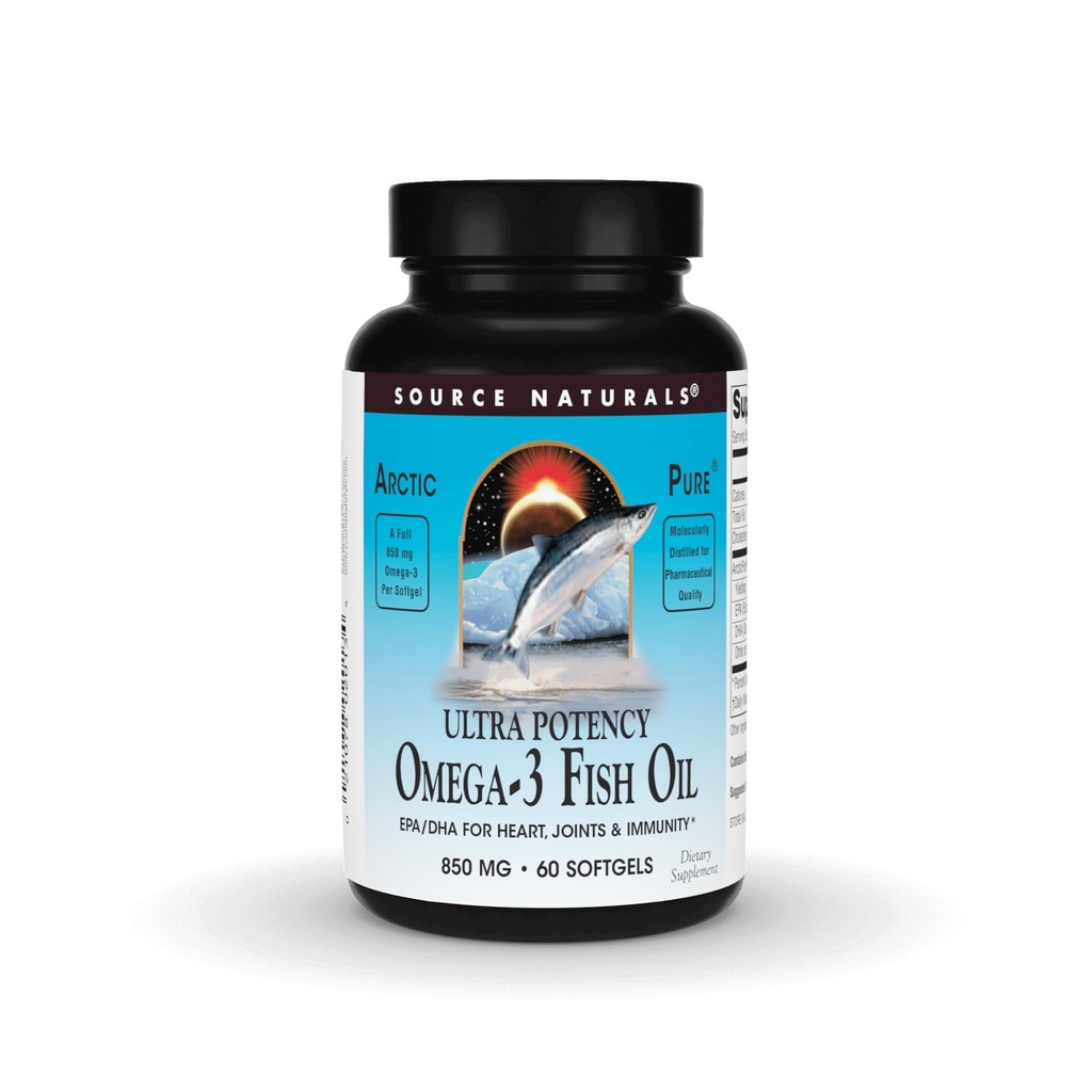 Källa Naturals ArcticPure Ultra Potency 850 mg Omega-3 Fiskolja - 60 Softgels