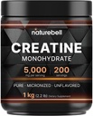 NatureBell Creatine Monohydraatti Kuiva-aine 1 000g, 5 000 mg per tarjoilu, 200 tarjoilua (2,2 lb)