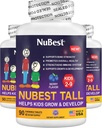 NuBest Tall Kids - Toddlers Vitamiinit ja lapset Vitamiinit ikä 2-9 - Tuki luun vahvuus, yleinen terveys ja immuniteetti - Eläinten muodot - 270 purutablettia