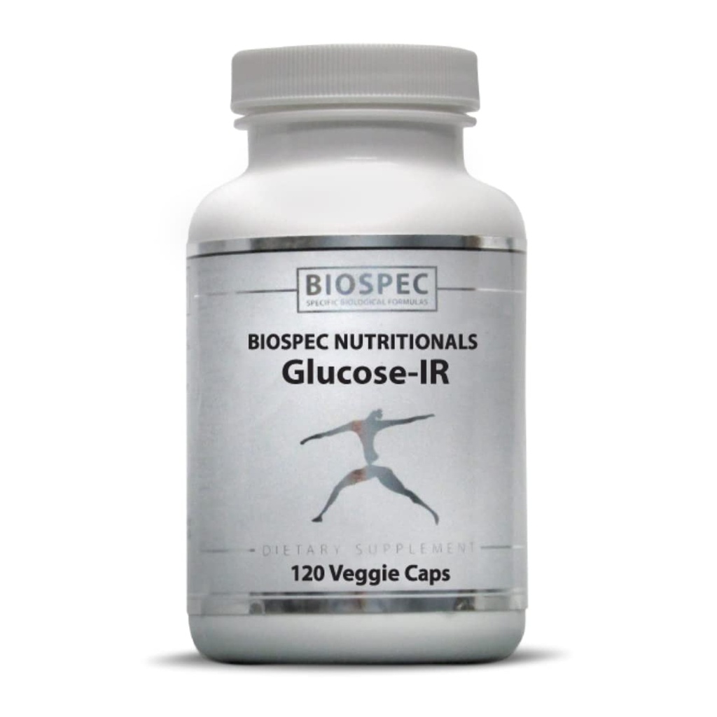 Biospec Nutritionals Glucose-IR - Kaneliuute, kromi, berberiini ja biotiini (120 kapselia)