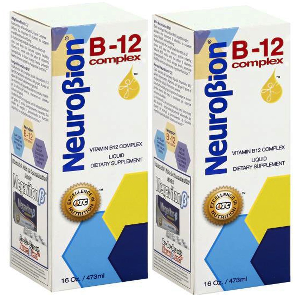 Neurobion B12-vitamiinikompleksi 16 Oz Liquid Citrus Flavor 2 pakkaus