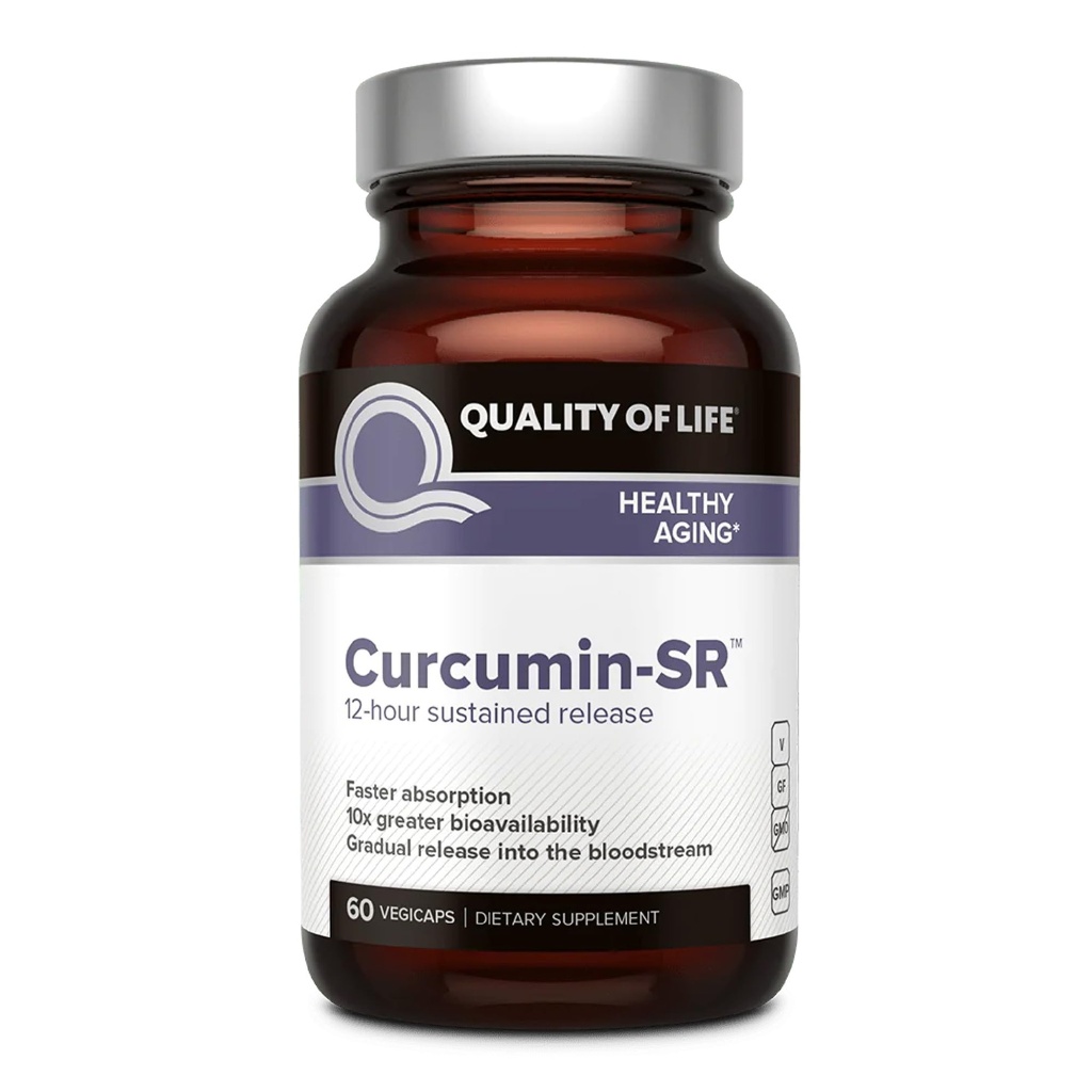 Elämänlaatu Curcumin-SR - Terve ikääntyminen, tulehdus tuki - 60 Vegicaps