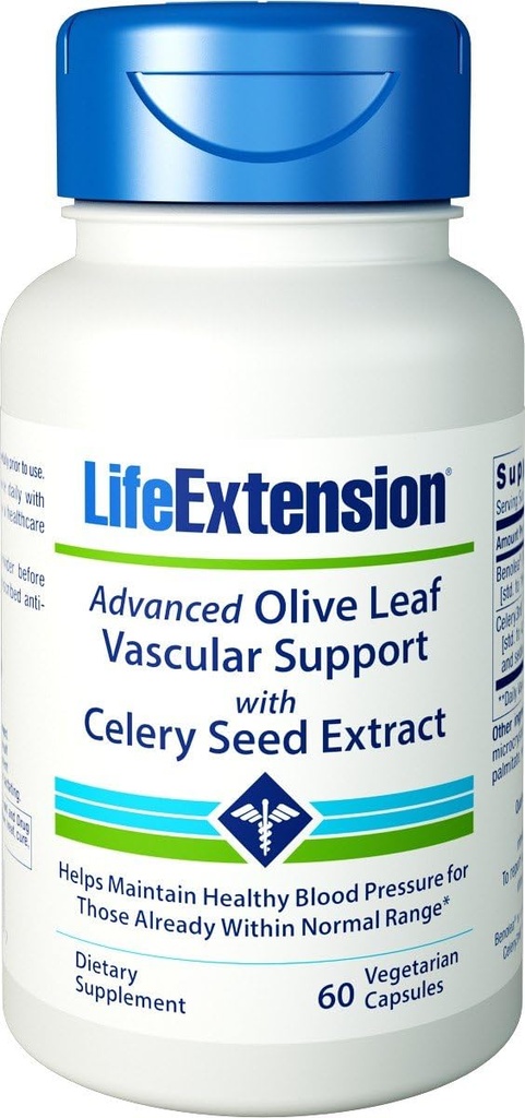 Advanced Olive Leaf Vascular tuki selleri siemenuute 60 kasvissyöjä Kapselit-Pack-3