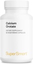 SuperSmart - Calcium Orotate med Magnesium Orotate 9:1 (Highly Bioavailable) - Advanced Teeth & Bones Strength Supplement | Non-GMO & Gluten Free - 60 Vegetariska kapslar