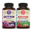 Puhdas sahramiuute & Premium berberiini Bundle (yksi pullo kutakin). Tukee Mood, Energy Boost, Metabolic Function. USA Made.