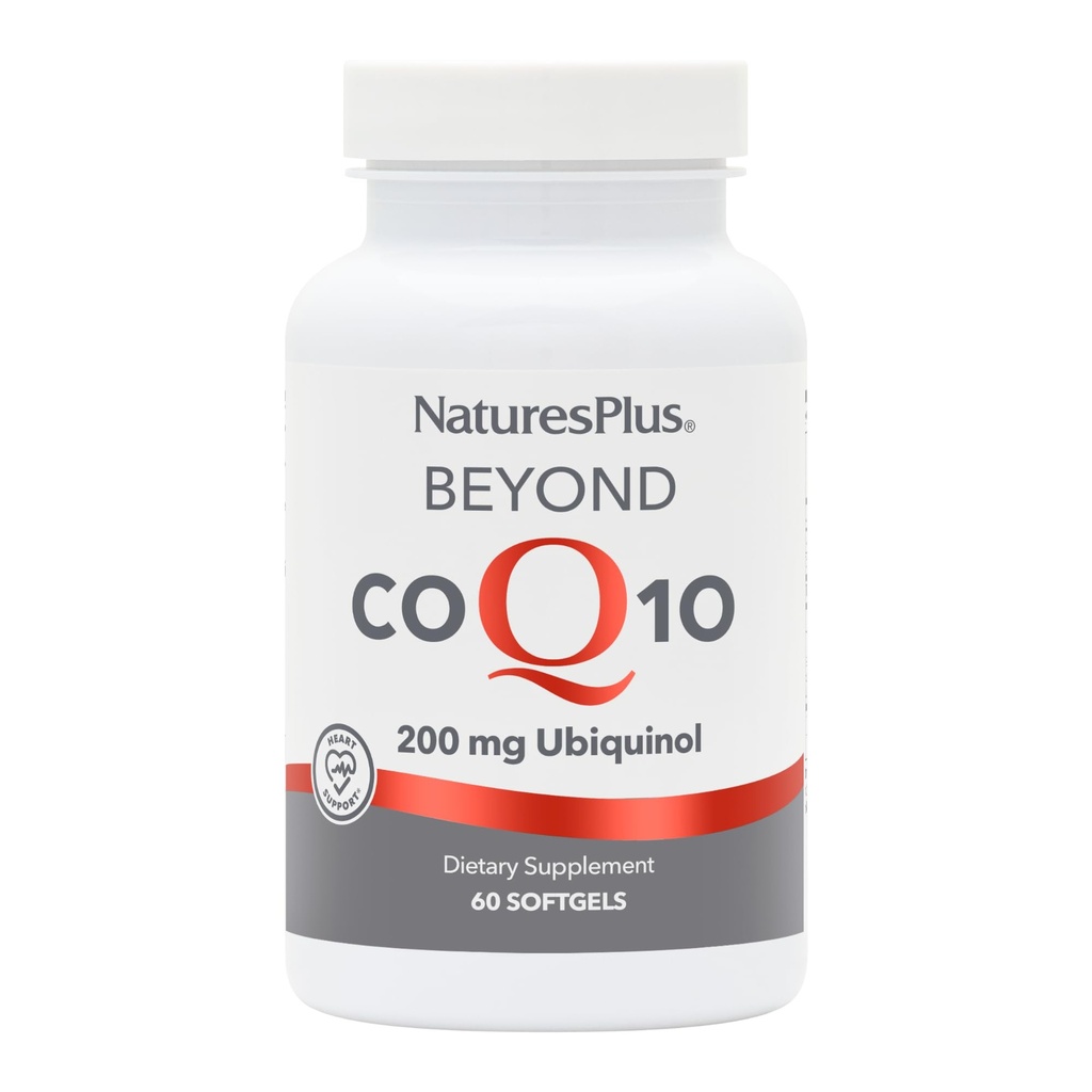NaturesPlus Beyond CoQ10-200 mg Ubiquinol - 60 Helppo niellä Softgels - Korkea Potenssi, korkea Imeytyminen täydentää, edistää sydämen terveyttä, antioksidantti - 60 tarjoilua