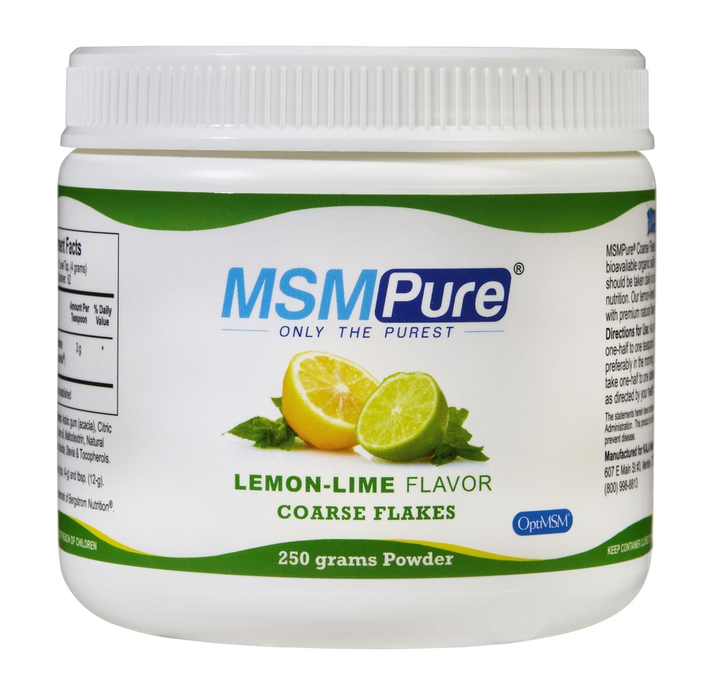 KALA TERVEYS MSMPure Sitruuna Lime Makukarvainen MSM Powder Flakes 