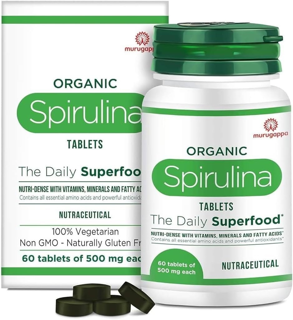 DURJA Organic Spirulina Tabletit - Useimmat Bio-Saatavilla proteiini & Nutri-Dense Superfood ...