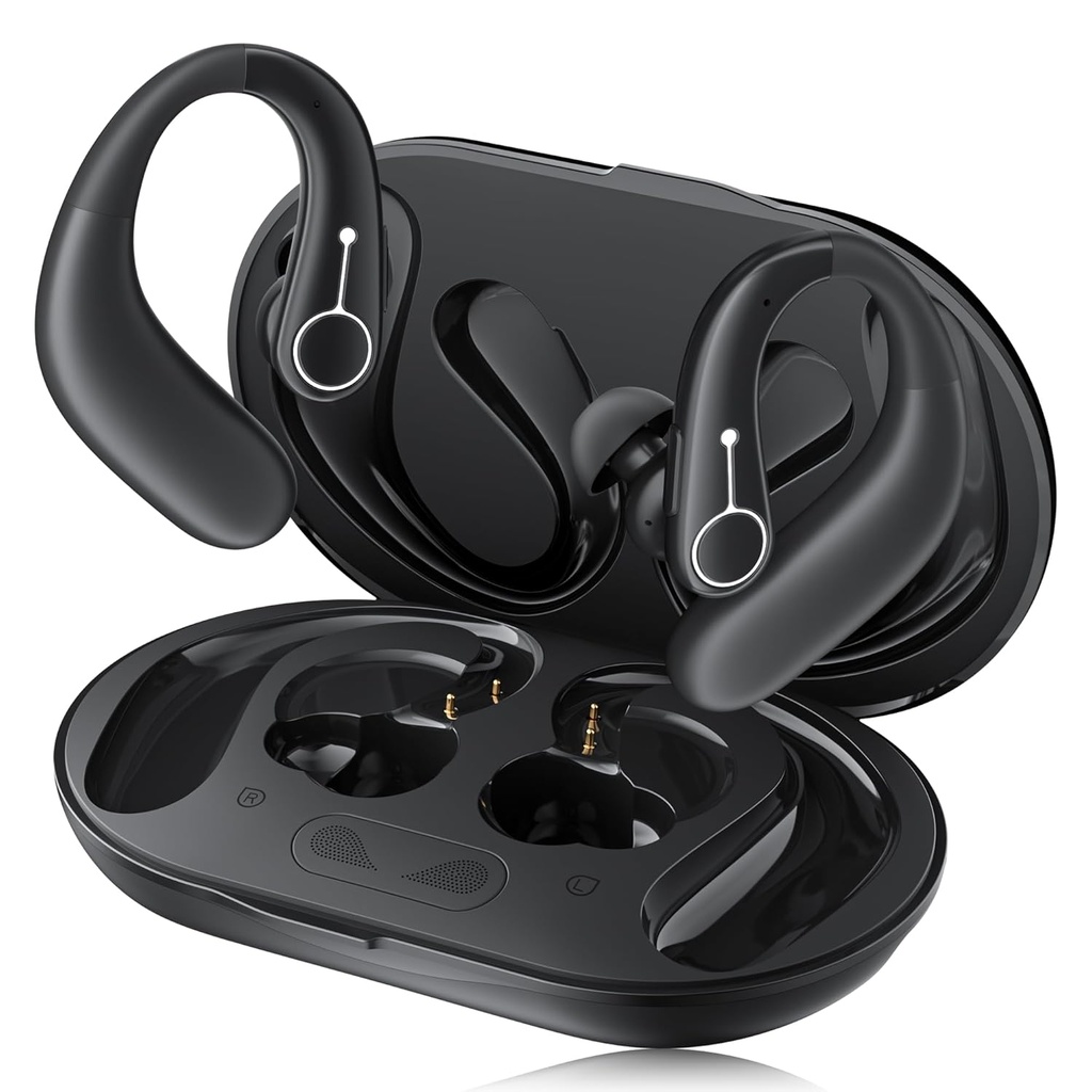 Hörapparater, OTC Hearing Aids för seniorer med Bluetooth, Hearing Aidladdningsbart med bulleravbokning, Hörande förstärkare för moderat hörselnedsättning (Black)