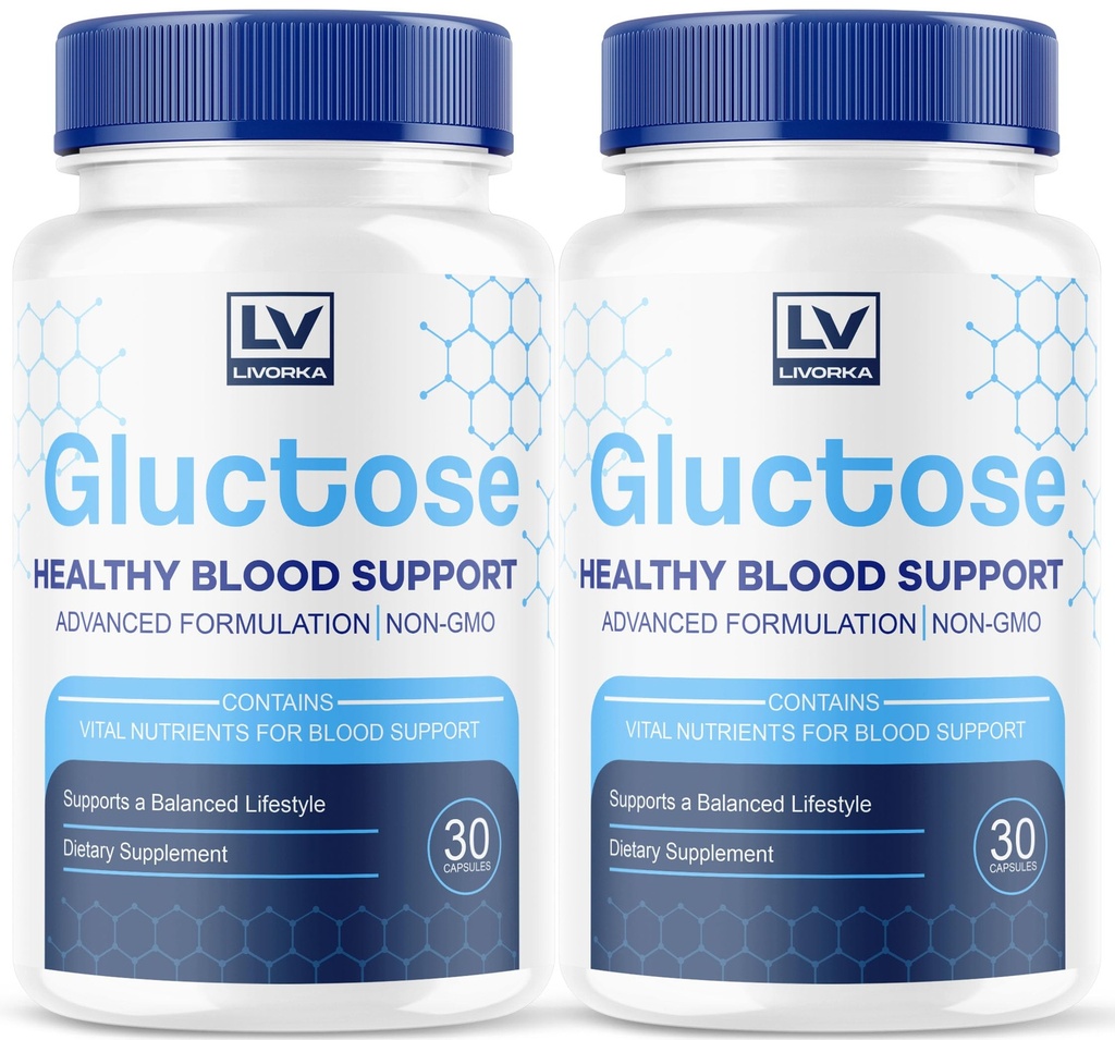 (2 pakkaus) Gluktoosi Advanced Blood Support, Gluktoosi, Gluktoosi - Advanced Blood Support Supplement, Gluktoosi Supplement Tukikapselit - Kaikki luonnolliset kaava, 60 kapselia 2 kuukautta