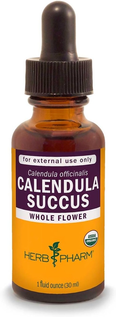 Herb Pharm Certified Organic Calendula Succus Liquid Uutinen uute Minor Pain Support - 1