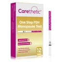 [12 Pack] Carethetic FSH Menopause Test Strips - Nopea kotona vaihdevuosien vaihe testi Kit, korkea-herkkyys FSH Detection