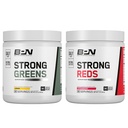 BARE TEHTÄVYYS BPN vahva vihreät (Sitruuna) & punaiset (mansikka) Superfood Bundle