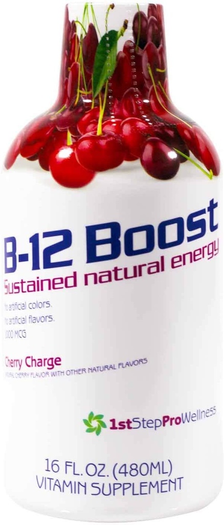 High Performance Fitness INC. 1st Step Liquid B-12, Kirsikka Charge, 16-nesteinen unssi