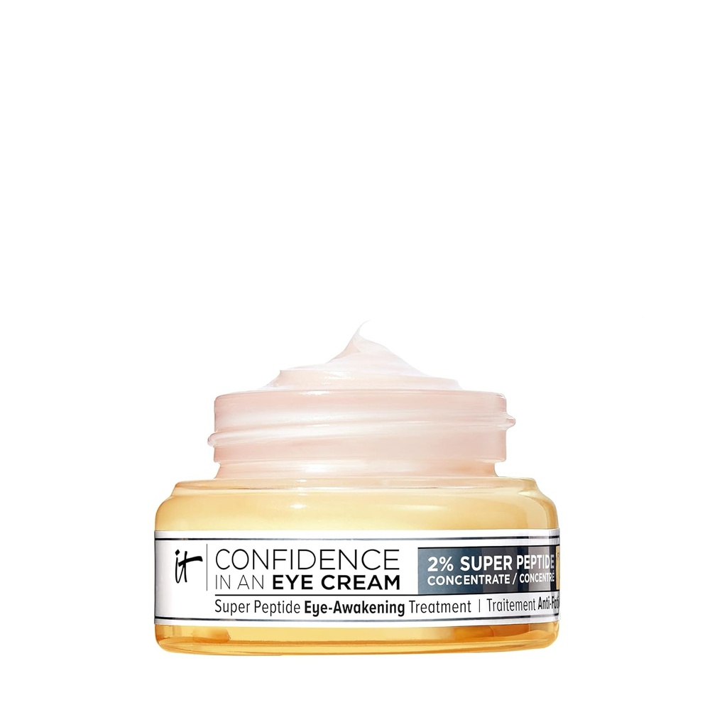IT Kosmetiikka Luottamus silmävoiteeseen - anti ikääntyminen Peptide Eye Cream for Dark Circles & Rypyt, Kevyt 48HR Hydraation, 2% Super Peptide Concentral, Smooth & Brighten Undereye, Kaikki ihotyypit
