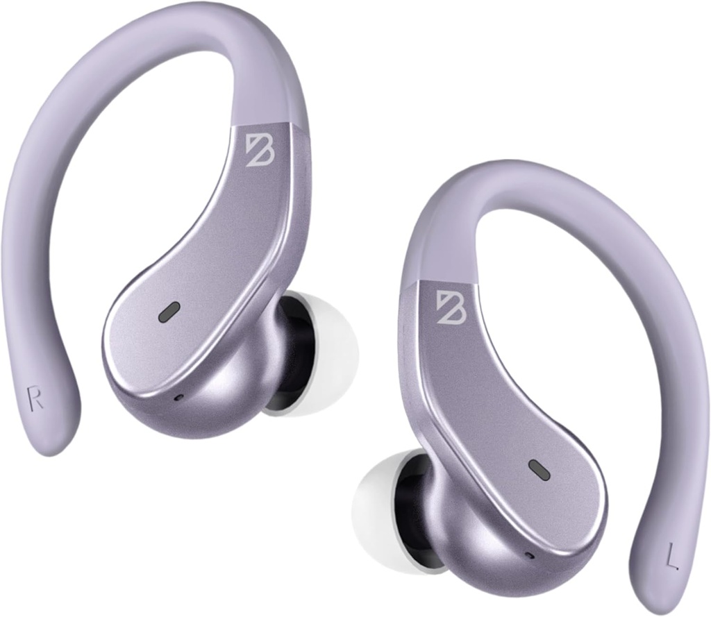 Back Bay Audio - Runner langaton kuulokkeet Bluetooth kuulokkeet urheilu, koukku korvanuket, Deep Bass, wrap around kuulokkeet Earhooks varten Running, harjoittele langaton kuulokkeet kuntosali