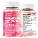 2 Pack Liposomal Collagen Peptides pillereitä naisille 2000mg, Multi Hydrolysed Collagen tyyppi I, II, III, V, X 2500 mcg Biotin - Collagen lisäravinteet Softgels hiukset, iho ja kynnet vitamiineja, 240 Cts