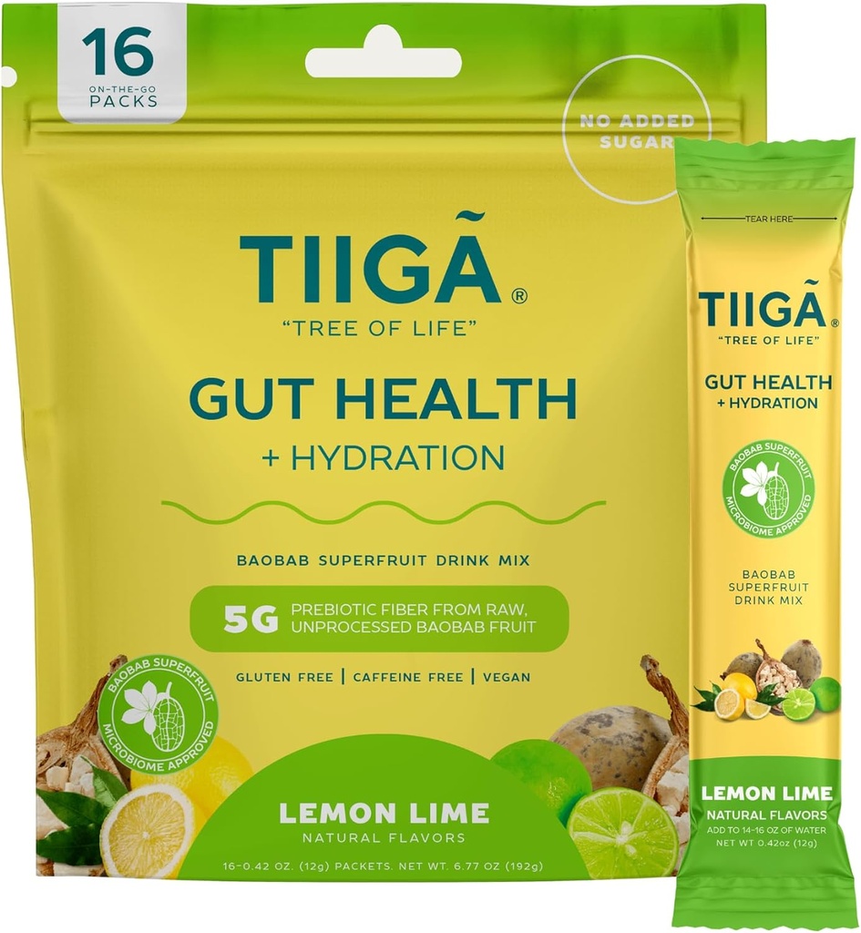Tiiga Gut Health + Hydration Drink Mix 