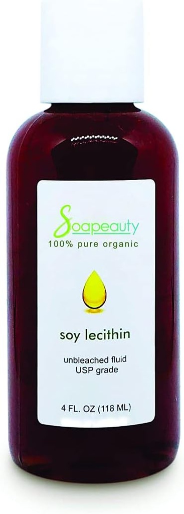 Soapeauty Lecithin Soy Unbleached Fluid Liquid Skin Hair Nails Health 4 OZ till 7 LBS (storlek: 8 OZ)