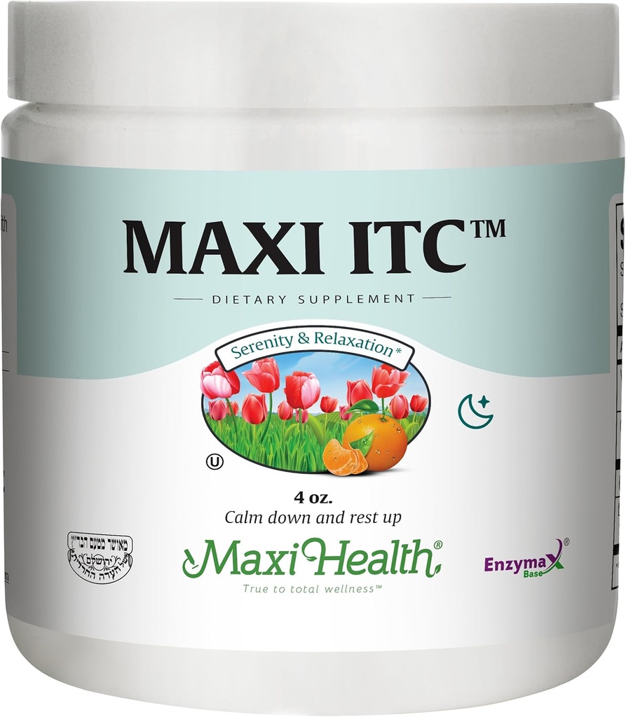 Maxi Health ITC - Inositoli - Tauriini ja C-vitamiini - Calming Formula - 4 Ounce Powder - Kosher