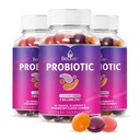 BeLive Probiootti Gummies - Probiootit 5 miljardia PMY: n Ruoansulatuskanavan terveys, miehet, naiset & lapset Probiootti täydentää immuuni-tuki, sokeriton & vegaaninen Mustikka, mansikka & oranssi ...