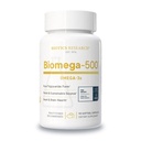Biotics Research Biomega 500 Omega 3 Fish Oil Supplement, Erittäin väkevä kalaöljy EPA/DHA, Omega 3 Rasvahapot, Tukee Immuuni- ja kardiovaskulaarisia 90 Softgel Kapselit