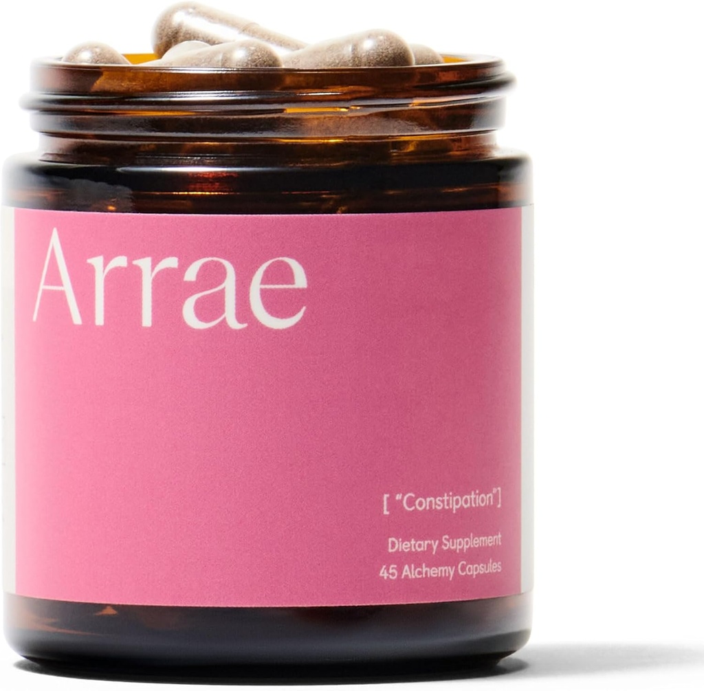Arrae Ummetus Relief: Natural Colon Cleanse, Fast-active Capsules for Regular Bowel Movements & Gut Health, Ruoansulatuskanavan detox, Bloating Relief for Women & Men, Gut Cleanse (45 kreivi)