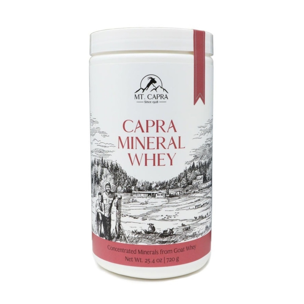 Mt Capra Mineral Whey | En Whole Food, Bio-Available Mineral/Electrolyte Powder Supplement från Goat Milk Whey, Rich in Potassium, Alkalizing | 28 portioner - 25,4 oz