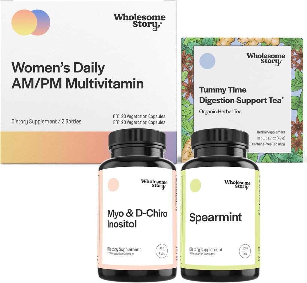 Hormonitasapainon tuki Bundle ... Myo-Inositol & D-Chiro Inositol Blend 30 päivän tarjonta ... Luomu Spearmint 30 päivän hankinta ... Premium Daily Multivtamin for Women 30 päivän tarjonta ...