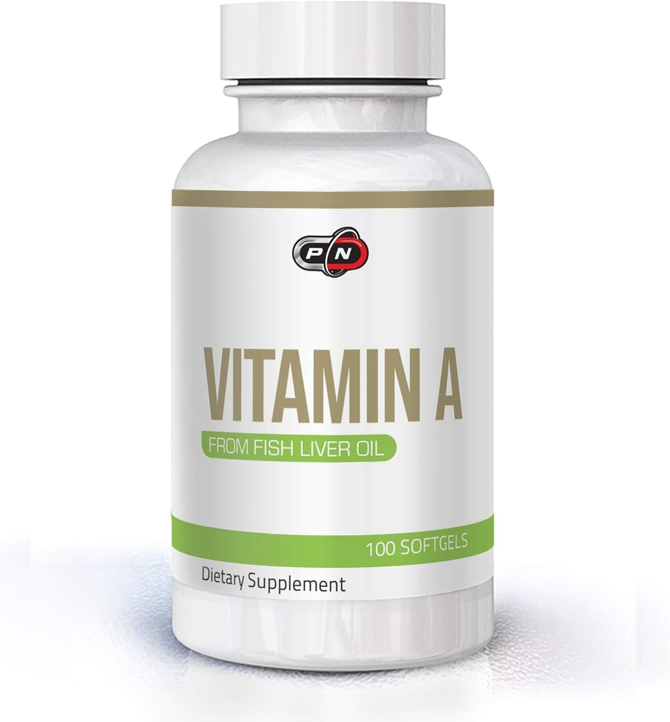 Rena närings vitamin A 10000 iu 3000 mcg|från Natural Fish Liver Oil 100 Sofgels|Support Healthy Immune System Bones and Vision|None GMO Premium Quality Retinyl Palmitate Capsules Supplement